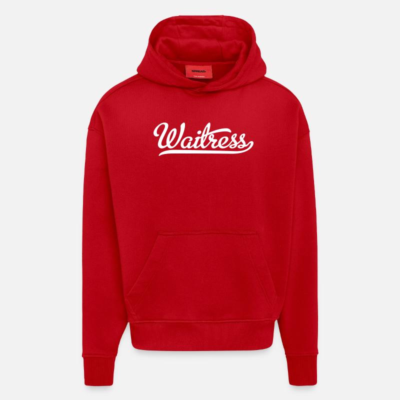 Kellnerin - Hoodie- made by SPREAD  - Rot