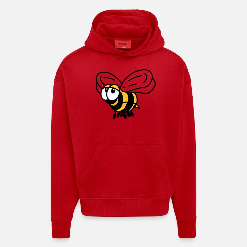 Biene - Hoodie- made by SPREAD  - Rot