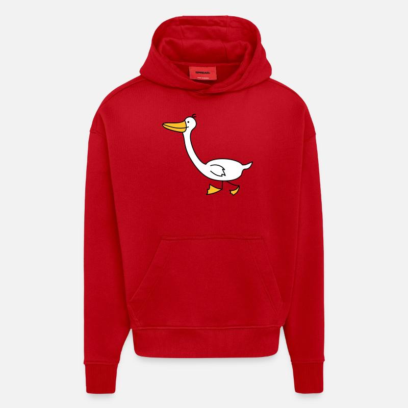 lustige Gans - Hoodie- made by SPREAD  - Rot