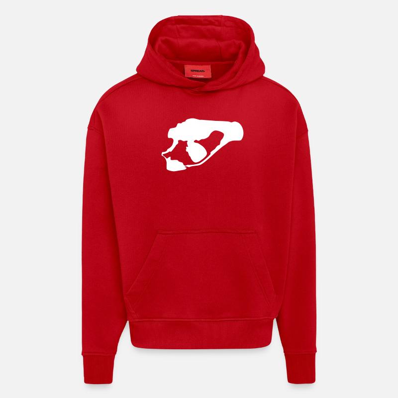 Senftenberger See - Hoodie- made by SPREAD  - Rot