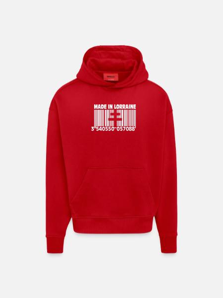 Made in Lorraine II - Hoodie- made by SPREAD - red