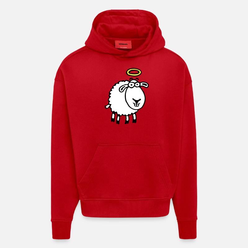 unschuldslamm_042012_e_3c - Hoodie- made by SPREAD  - red