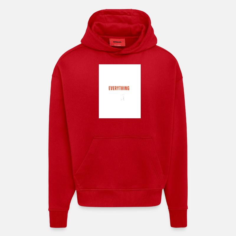 Everything Statement - Hoodie- made by SPREAD  - red