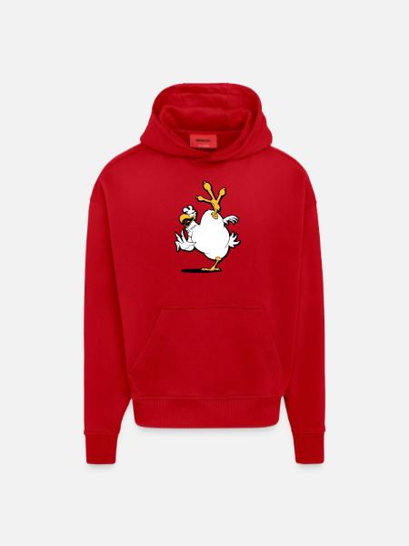kung_fu_chicken - Hoodie- made by SPREAD  - red