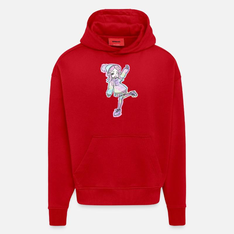 Inkling Mädchen | Pink | Splatoon - Hoodie- made by SPREAD  - Rot