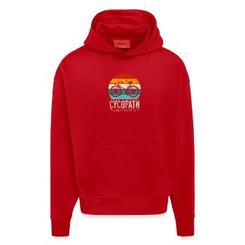 Cycopath Bicycle Retro Sunset - Hoodie- made by SPREAD  - Rot - Vorne
