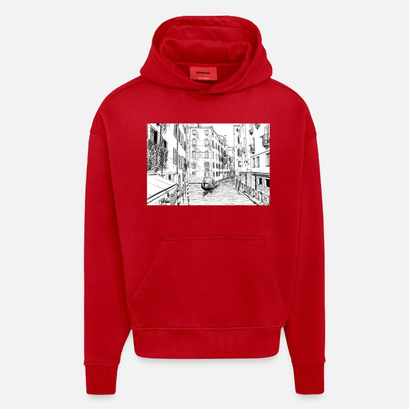 Venedig - Hoodie- made by SPREAD  - Rot