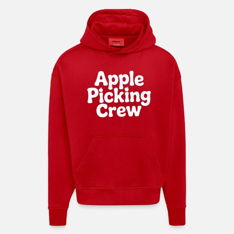 Fall Apple Picking Team - Hoodie- made by SPREAD - red