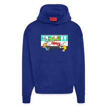 Tag Family - Hoodie- made by SPREAD  - Iconic Blue - Front