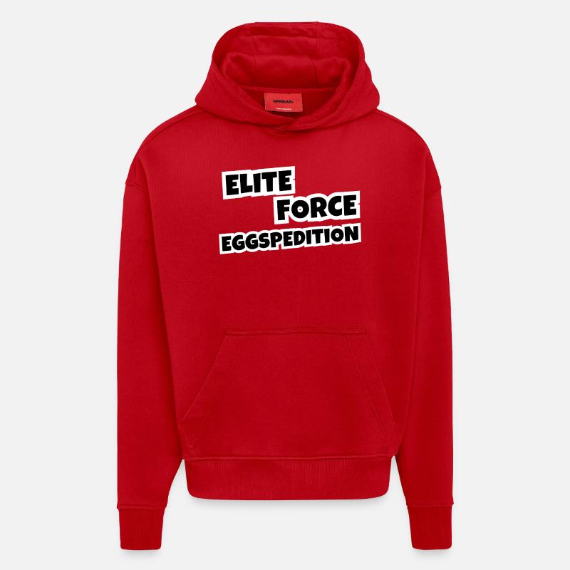 Elite Force Eggspedition - Hoodie- made by SPREAD - red