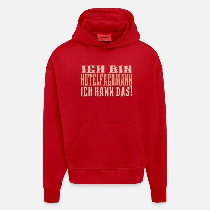 Ich bin Hotelfachmann - Hoodie- made by SPREAD  - Rot