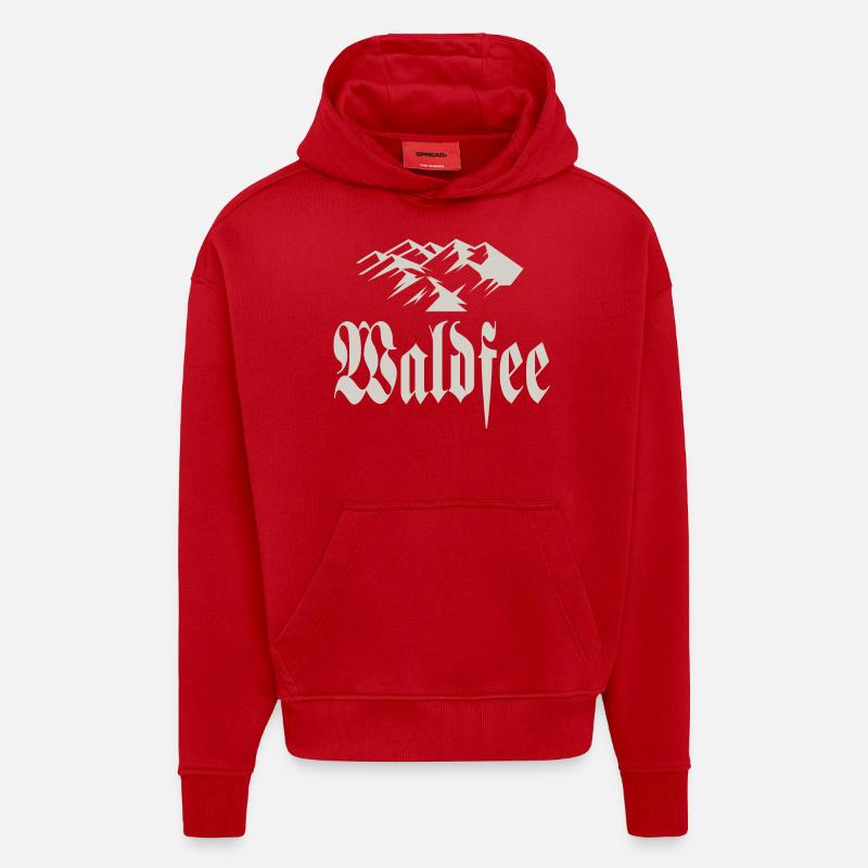 Waldfee - Hoodie- made by SPREAD  - Rot