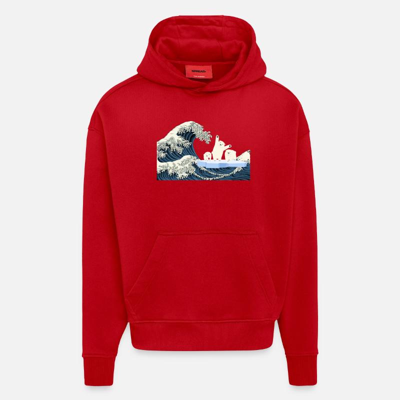 Help Eisbären T-Shirt - Hoodie- made by SPREAD  - Rot