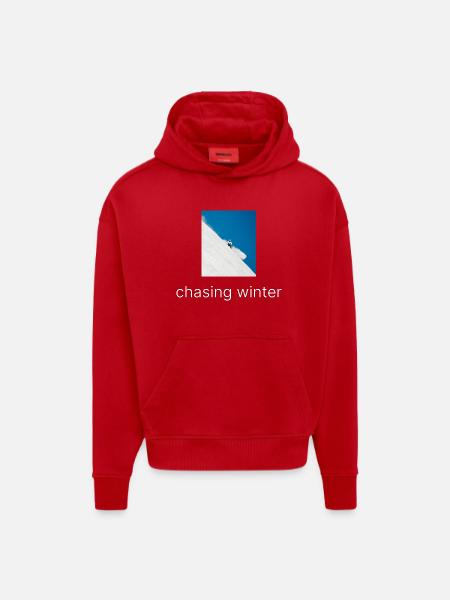 Chasing Winter - Hoodie- made by SPREAD - red