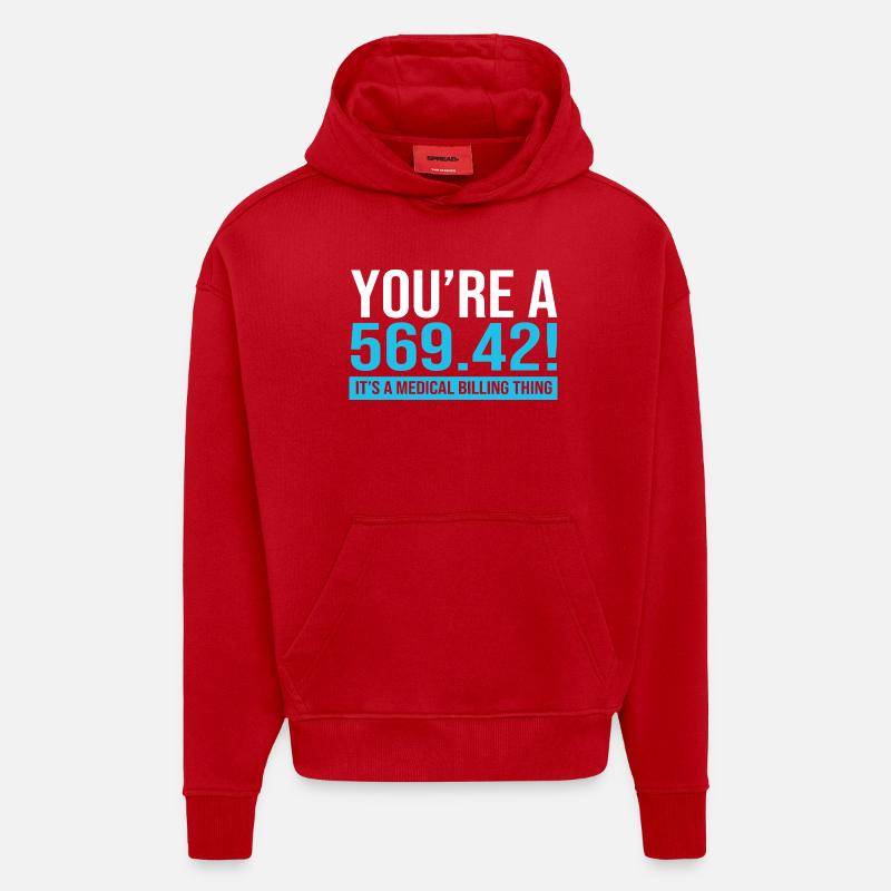 Medizin Coder - Hoodie- made by SPREAD  - Rot