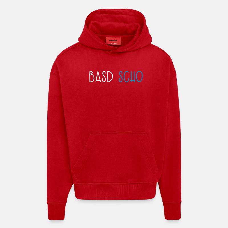 Basd Scho Bayern Dialekt Bayrisch - Hoodie- made by SPREAD  - Rot