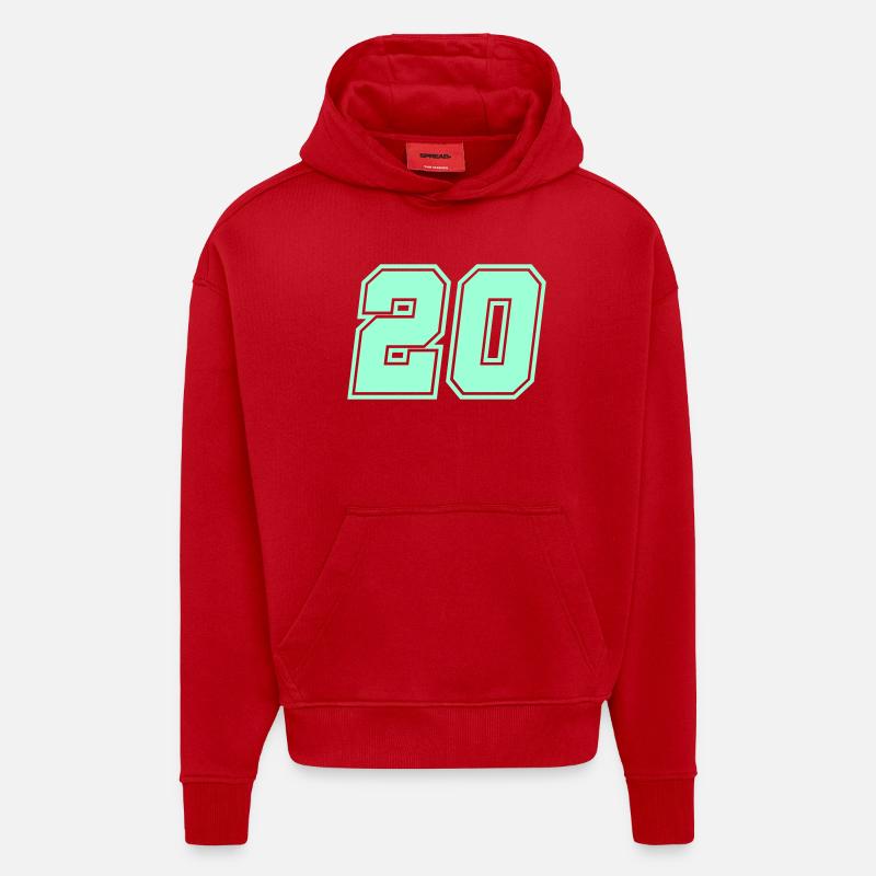20- - Hoodie- made by SPREAD - Rot