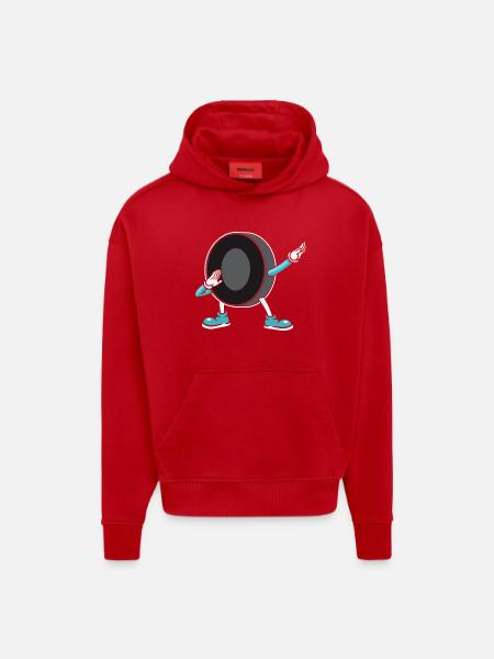 Eishockey - Hoodie- made by SPREAD  - red
