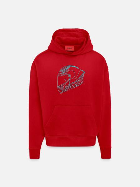 Helm - Hoodie- made by SPREAD - Rot
