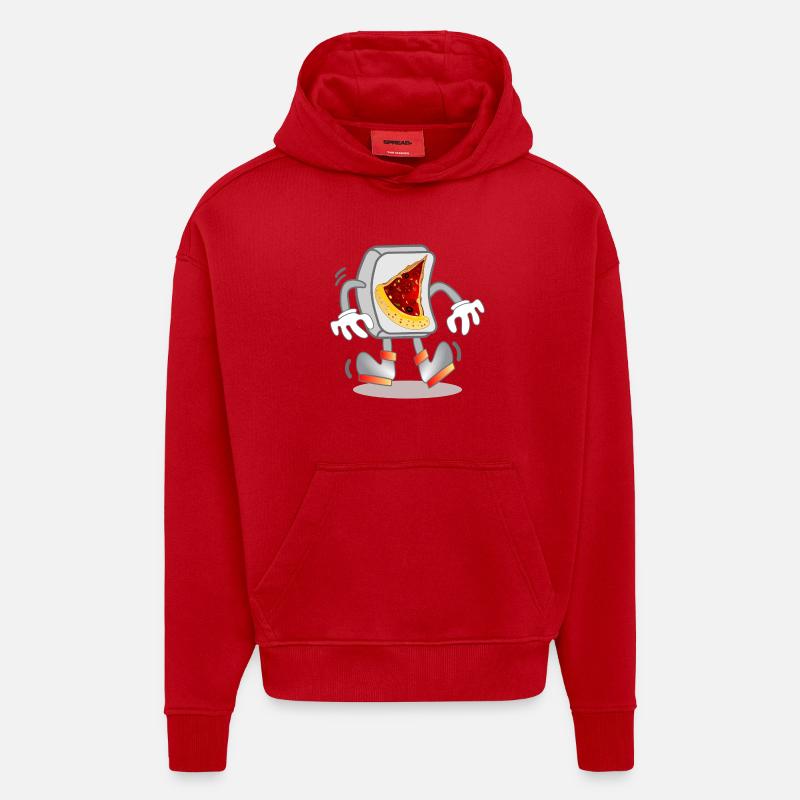 Computer - PIZZA ORDER - Hoodie- made by SPREAD  - red