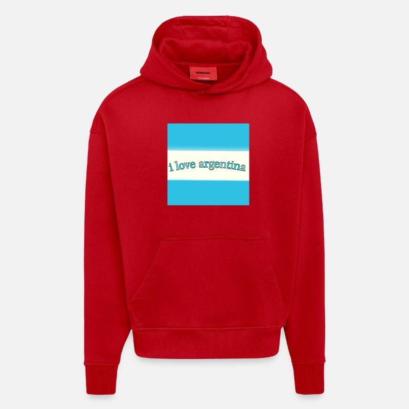 Ich liebe Argentinien - Hoodie- made by SPREAD  - Rot