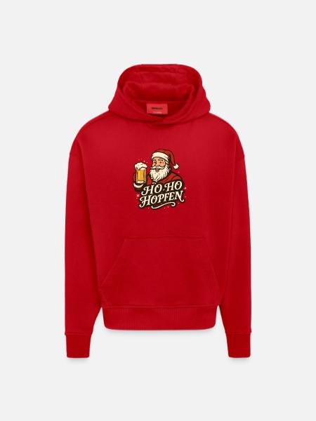 Ho Ho Hops - Hoodie- made by SPREAD - red