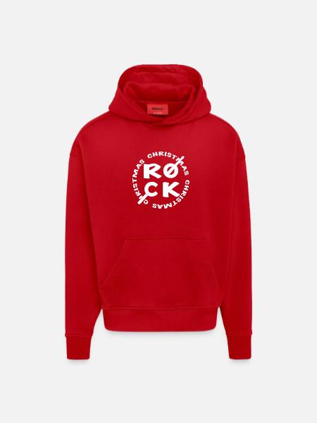 Christmas Rock - Drums - Music - Hoodie- made by SPREAD  - red