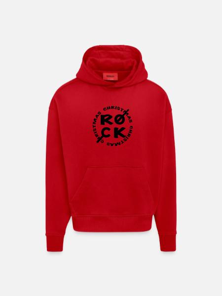 Christmas Rock - Christmas Musician Drums - Hoodie- made by SPREAD  - red