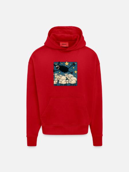 Black Sheep - Hoodie- made by SPREAD  - red