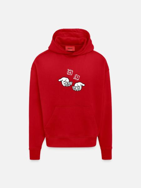 67 Six Seven - Hoodie- made by SPREAD - red