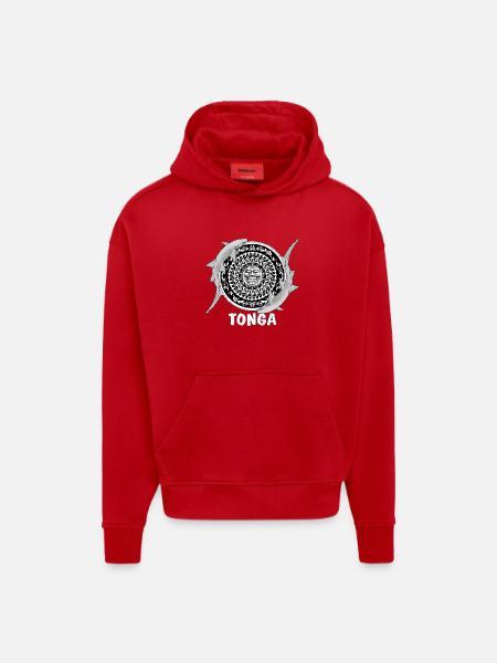 Tonga Nurse Shark - Hoodie- made by SPREAD - red