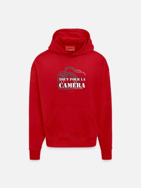 EVERYTHING FOR THE CAMERA. - Hoodie- made by SPREAD  - red
