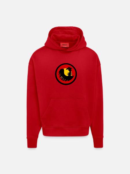German Eagle Black Red Gold - Hoodie- made by SPREAD  - red