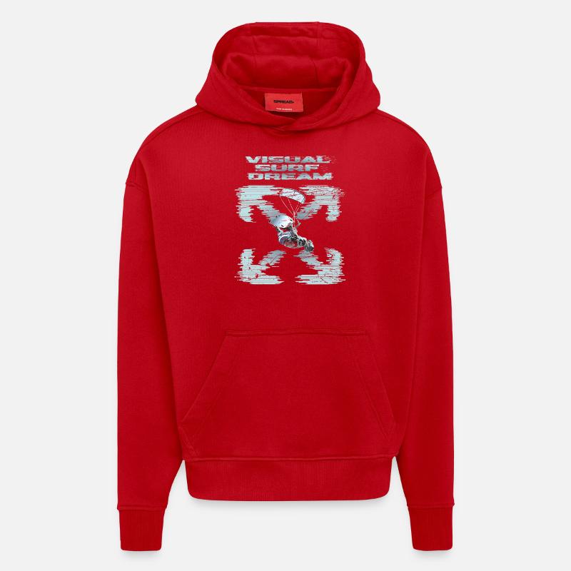 Visual Kitesurfing Dream - Hoodie- made by SPREAD  - red