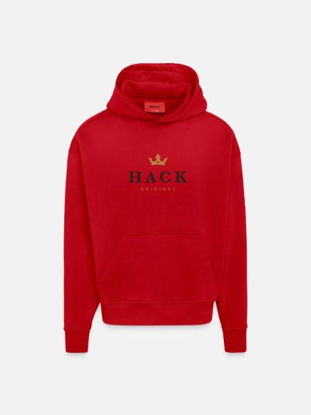 Hack Original Family Logo - Hoodie- made by SPREAD - red