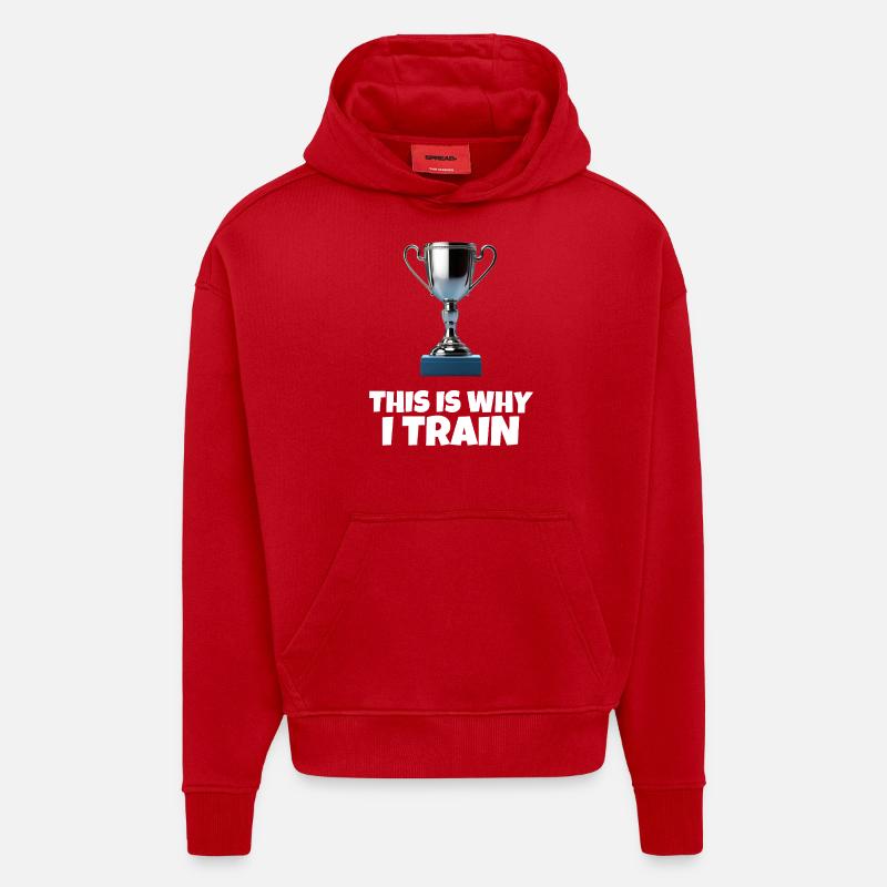 This Is Why I Train - Hoodie- made by SPREAD - red