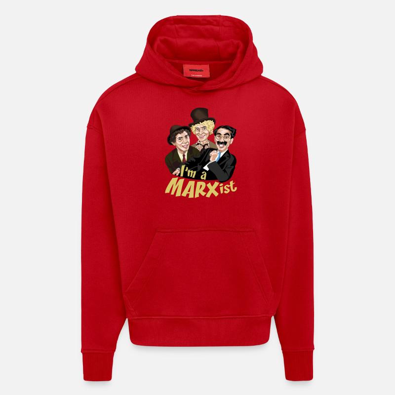 Ich bin MARXist - Hoodie- made by SPREAD - Rot