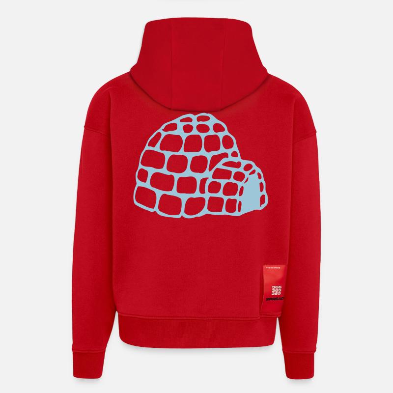 Iglu - Hoodie- made by SPREAD  - Rot
