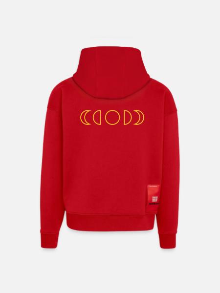 Mond - Hoodie- made by SPREAD  - Rot