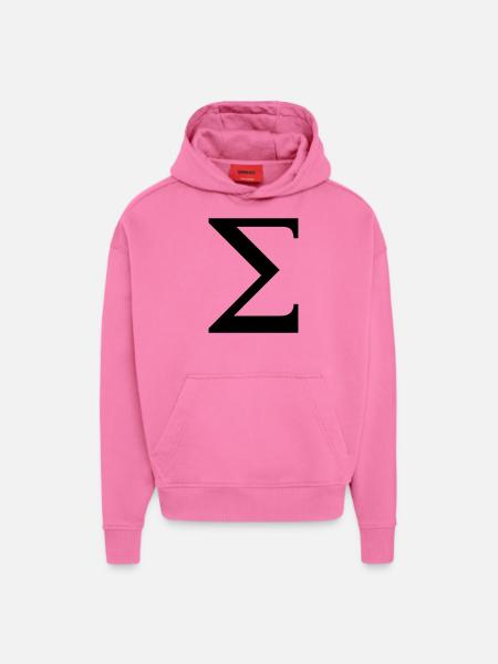 Sigma greek alphabet - Hoodie- made by SPREAD  - AURA PINK