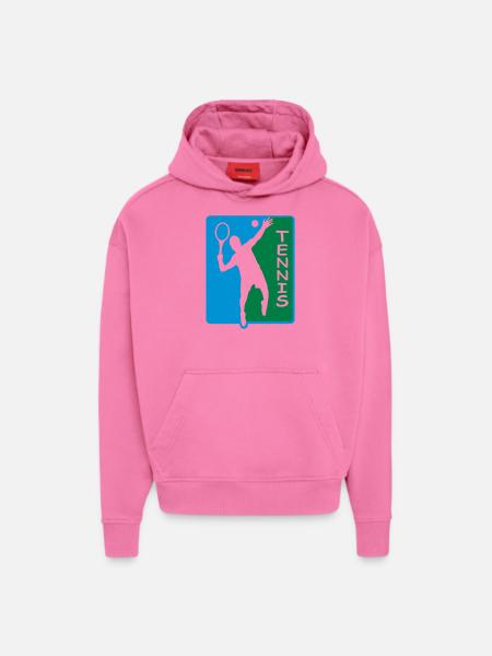 Tennis - Hoodie- made by SPREAD  - AURA PINK