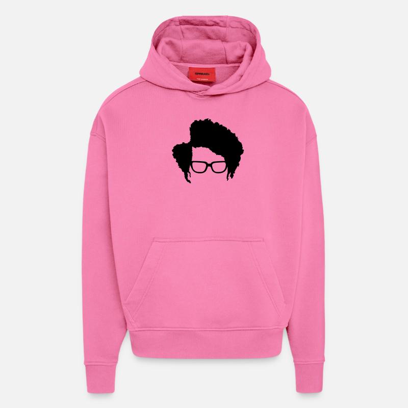 Moss IT-Crowd - Sweat à capuche bio épais oversize fabriqué en UE - AURA PINK