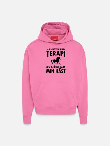 Terapi Min Häst - Hoodie- made by SPREAD - AURA PINK