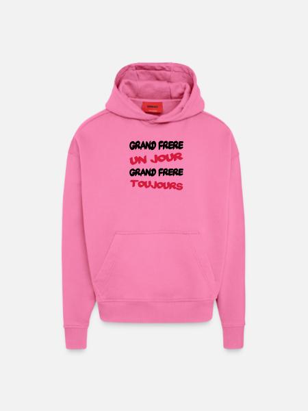 BIG BROTHER - Hoodie- made by SPREAD  - AURA PINK