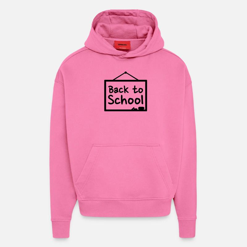 Schule - Hoodie- made by SPREAD  - AURA PINK
