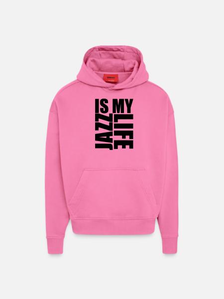 jazz is my life - Hoodie- made by SPREAD  - AURA PINK