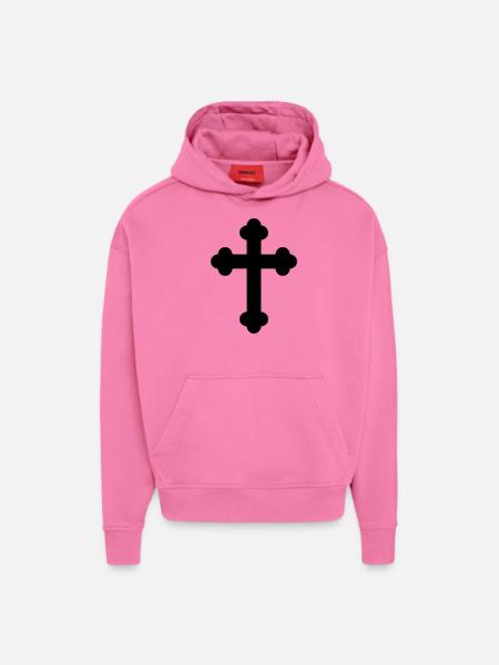 Kreuz - Hoodie- made by SPREAD - AURA PINK