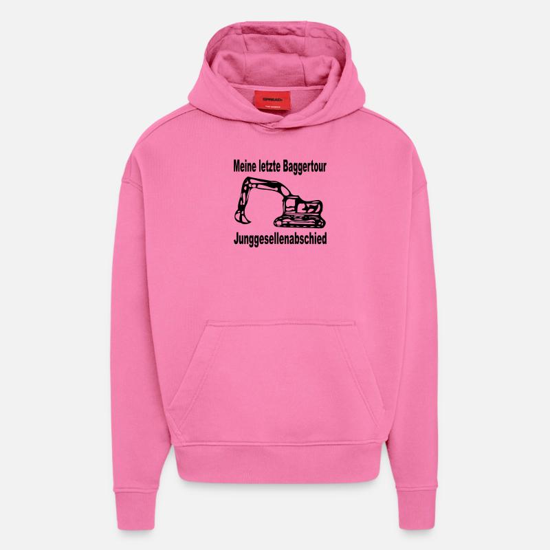 Junggesellenabschied - Einmal noch baggern - Hoodie- made by SPREAD  - AURA PINK