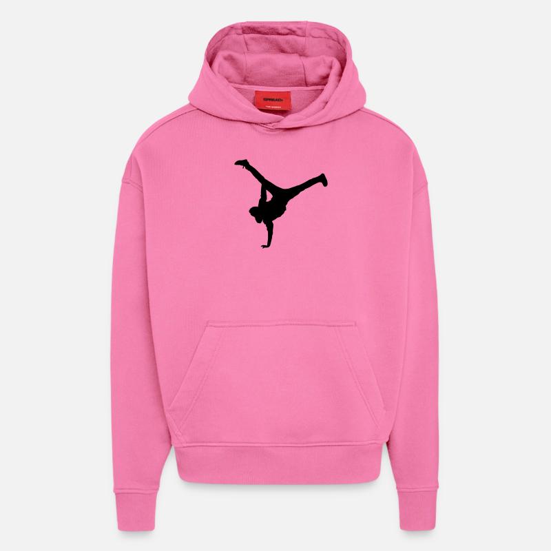 breakdance move - Hoodie- made by SPREAD  - AURA PINK