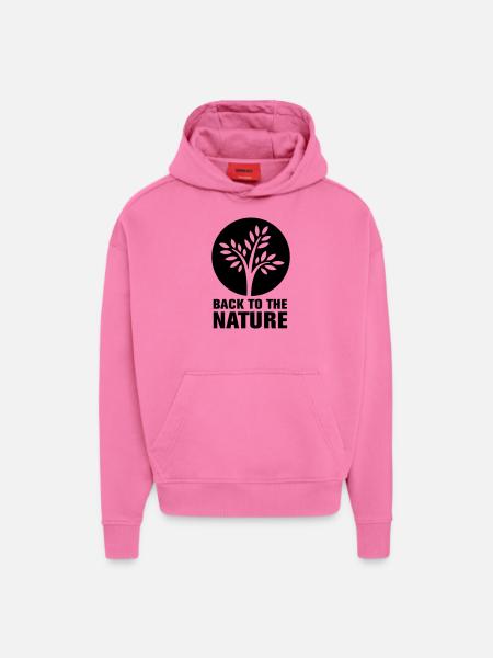 Back2Nature - Hoodie- made by SPREAD  - AURA PINK